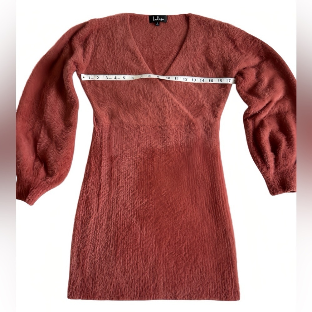 Lulus What A Flirt Rose Pink Eyelash Knit Sweater Dress S Cozy Chic Mini Bodycon - Picture 7 of 9